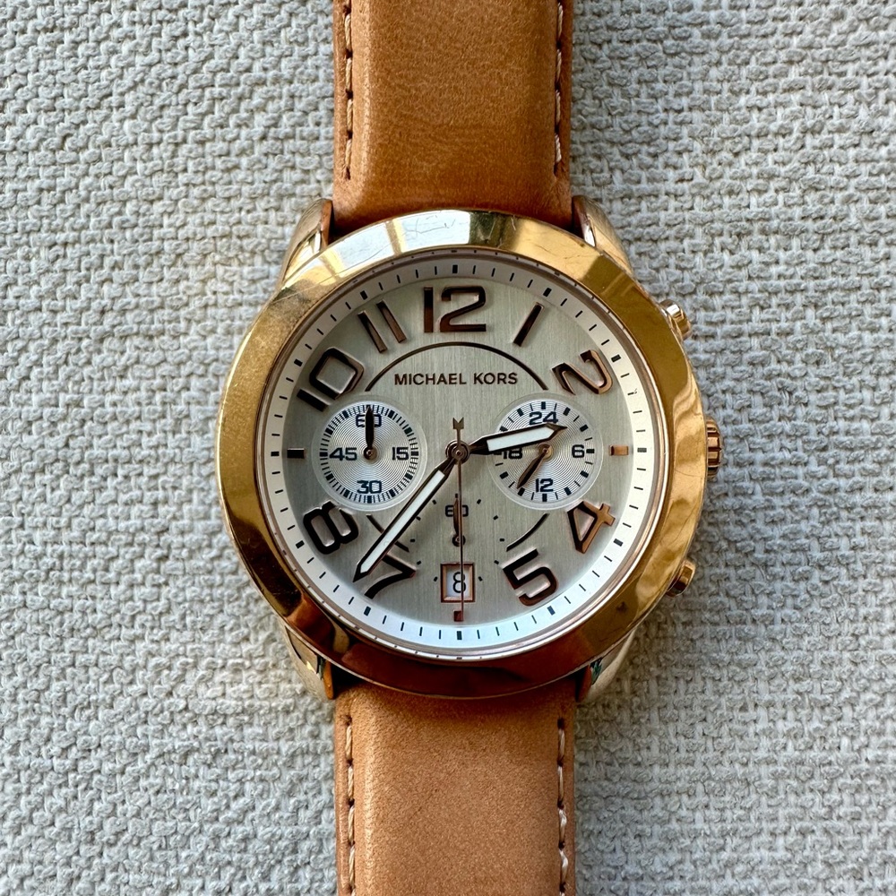 Michael Kors Watch Leather Strap
